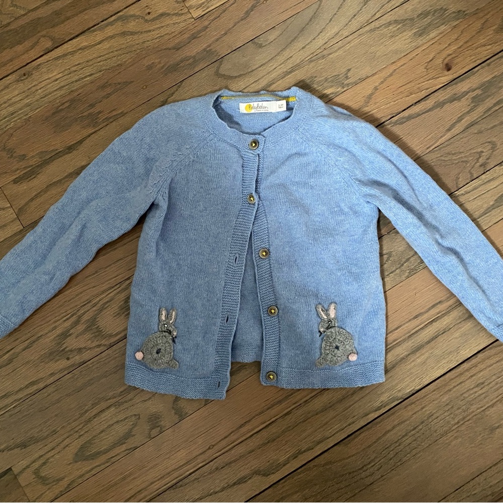 Boden Bunny Cardigan 2-3T